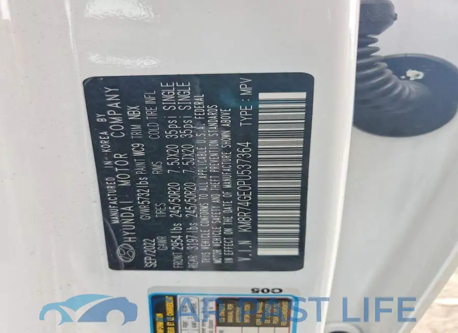 KM8R74GE0PU537364# 13
