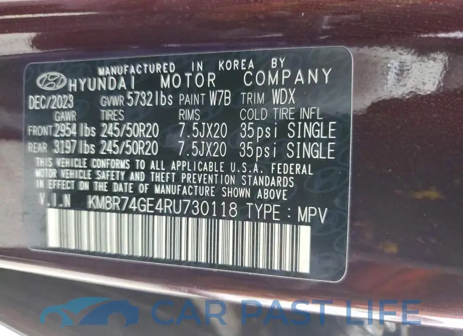 KM8R74GE4RU730118# 13