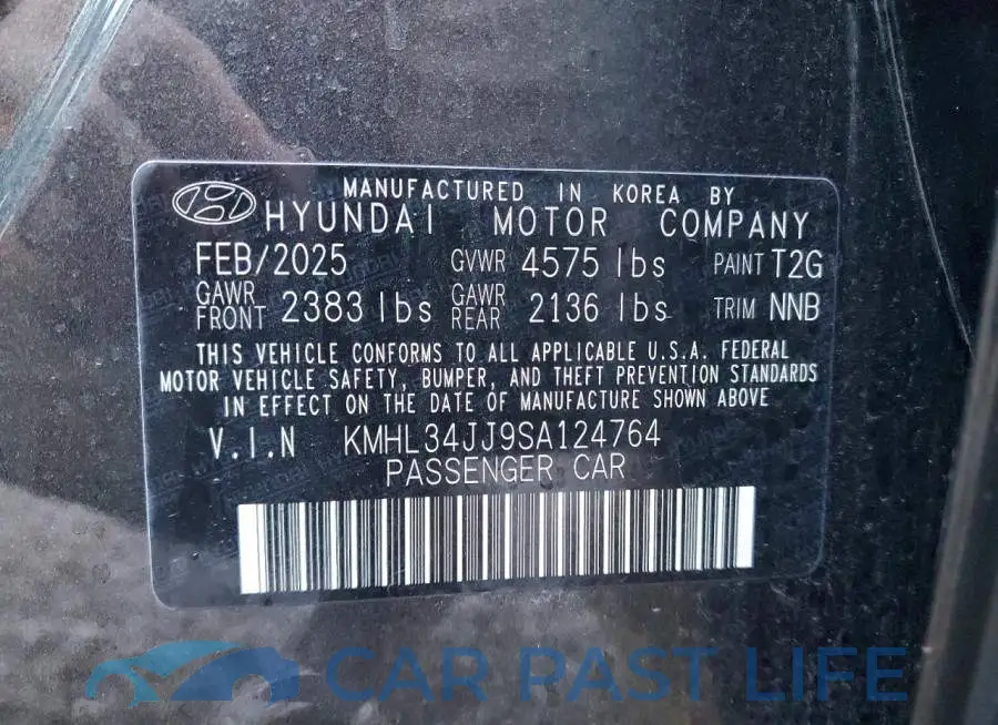 KMHL34JJ9SA124764# 12