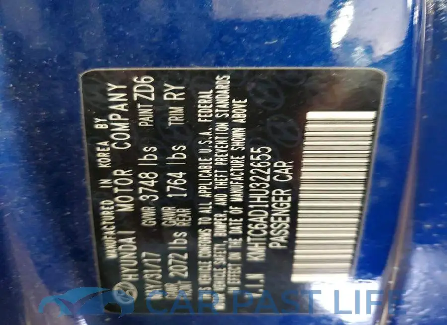 KMHTC6AD1HU322655# 12