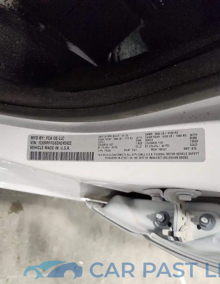 1C6RRFFG6SN245922# 13