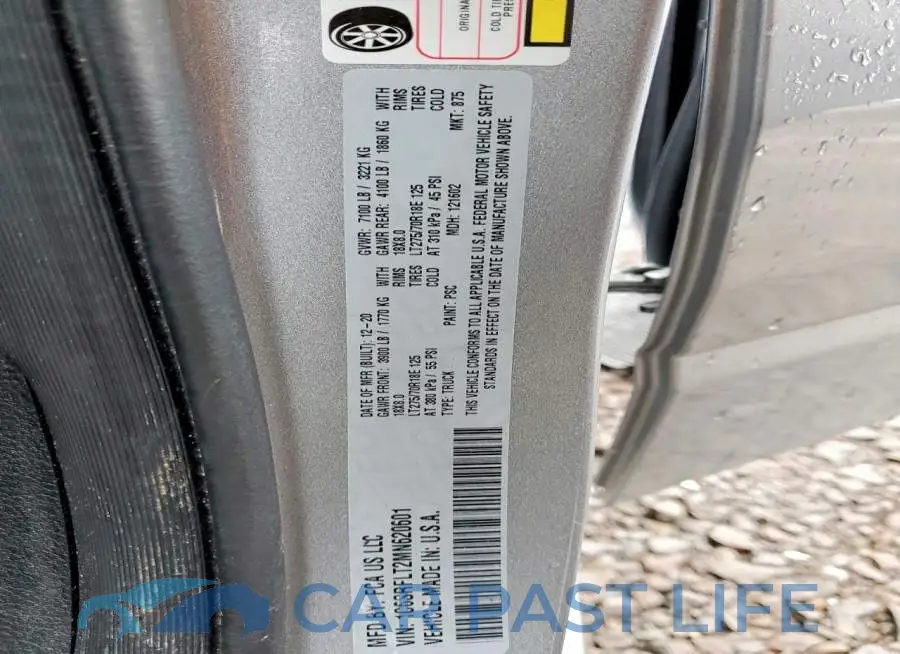 1C6SRFLT2MN620601# 13