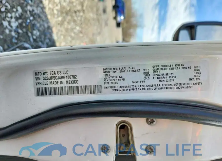 3C6UR5CJ4RG186702# 12