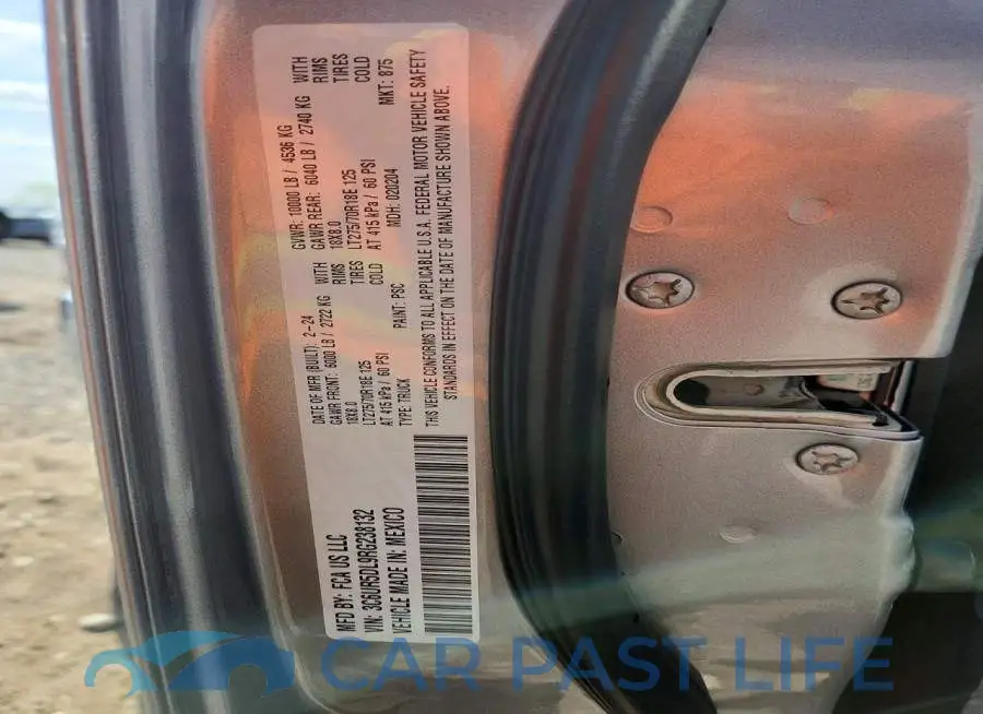 3C6UR5DL9RG238132# 12