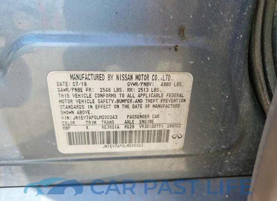 JN1EV7AP0LM200243# 12