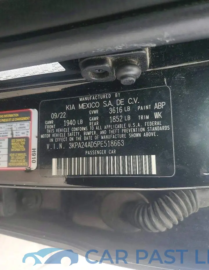 3KPA24AD5PE518663# 12