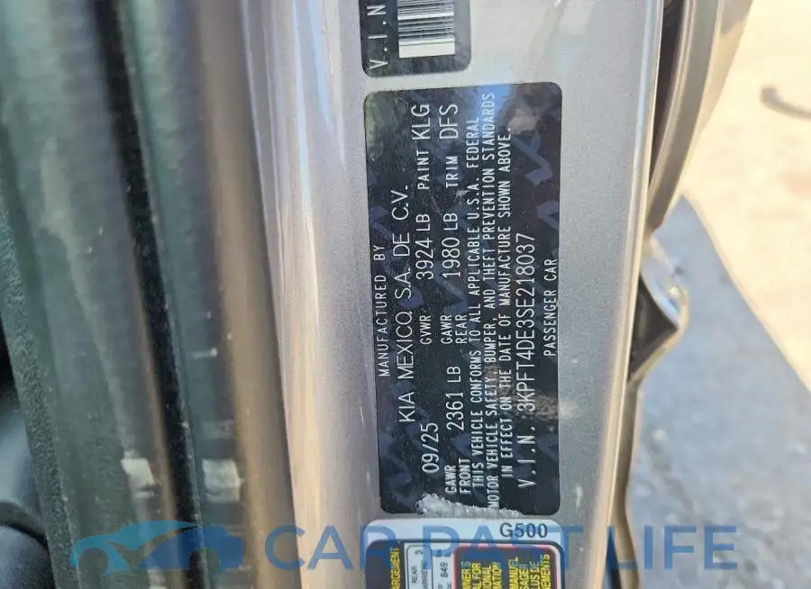 3KPFT4DE3SE218037# 12
