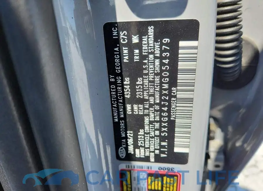 5XXG64J2XMG054379# 12