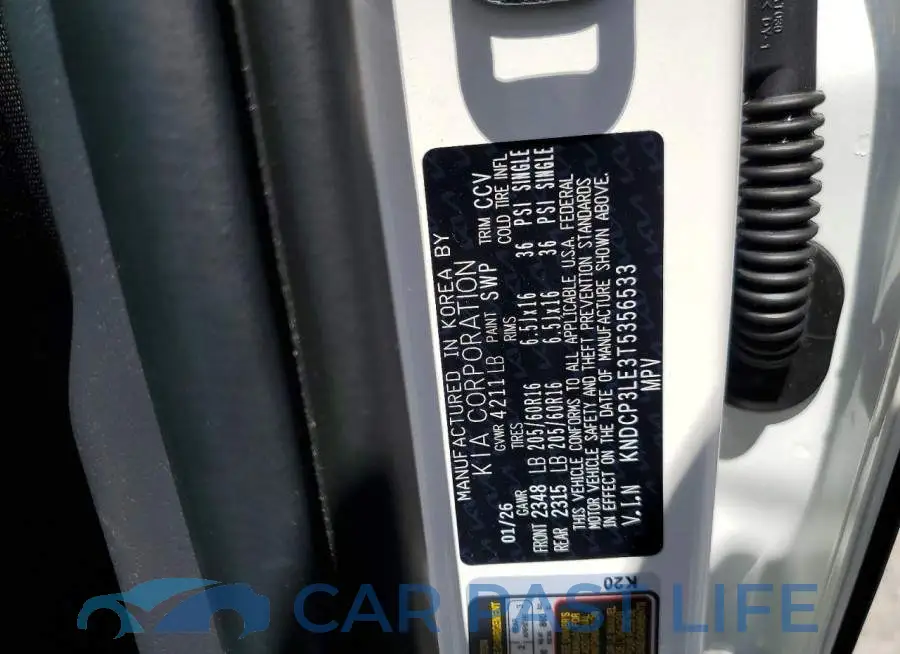 KNDCP3LE3T5356533# 14