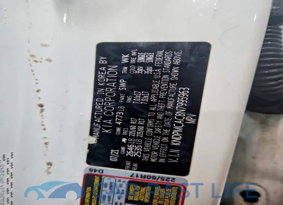 KNDPMCAC8N7995963# 13