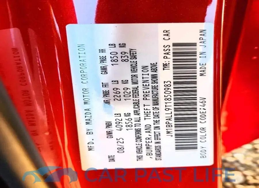 JM1BPALL9T1850983# 12