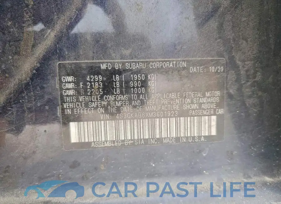 4S3GKAB6XM3601923# 12