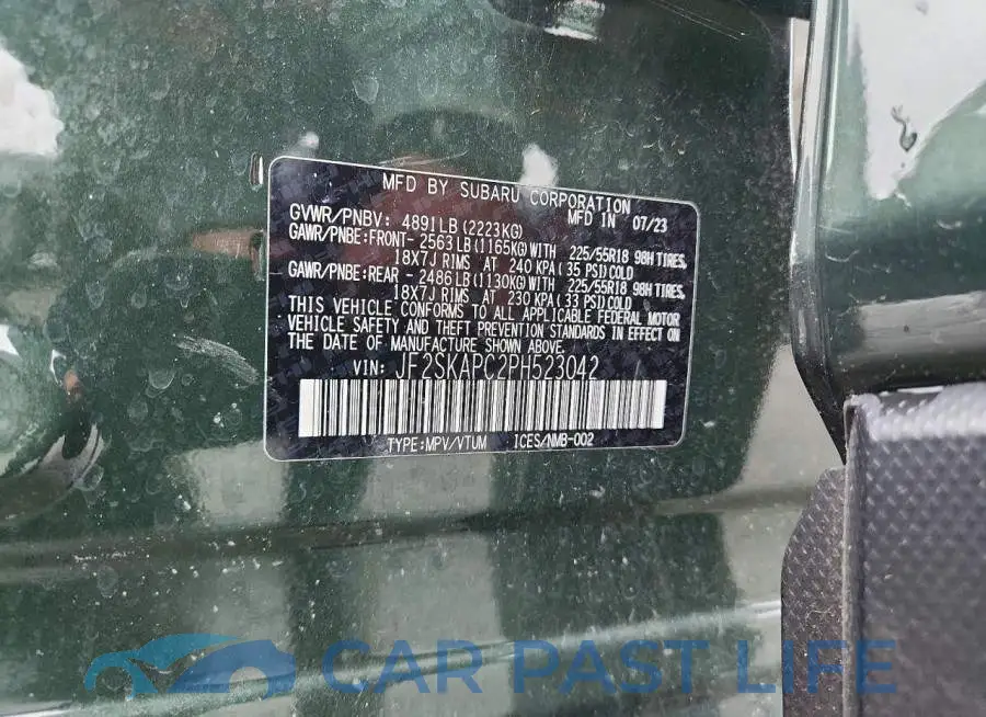 JF2SKAPC2PH523042# 14