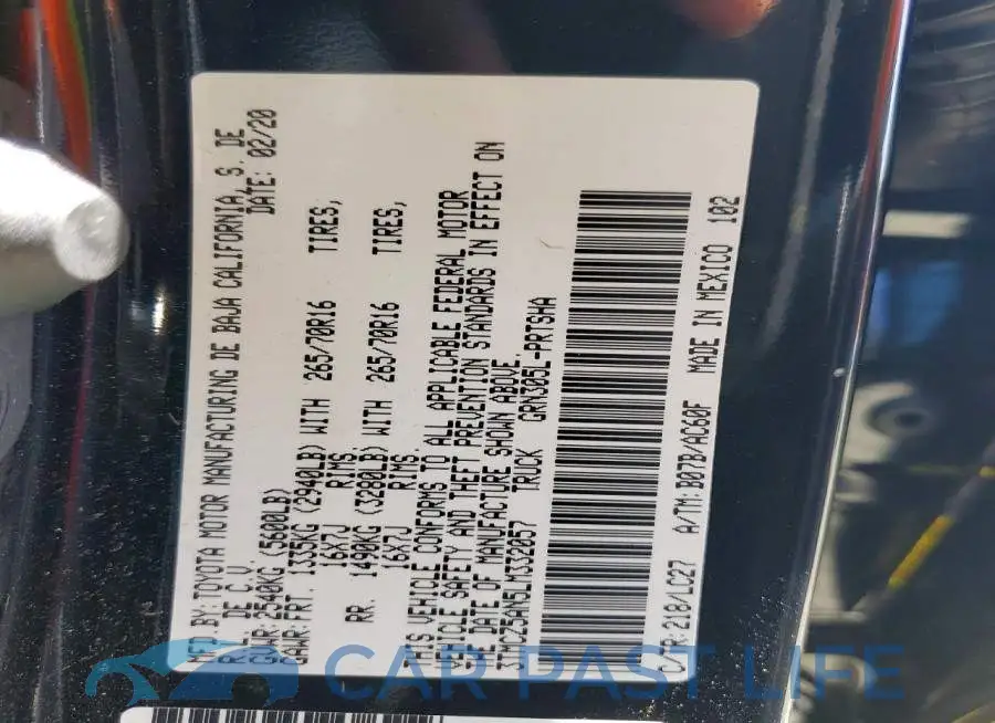 3TMCZ5AN5LM332057# 12