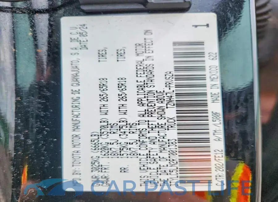 3TYLC5LN2RT001383# 12