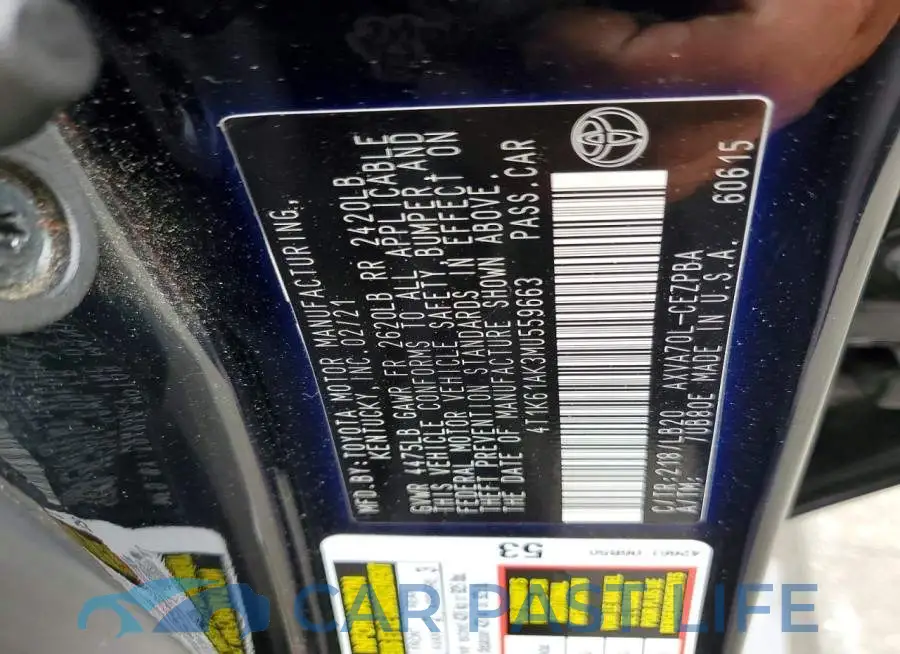 4T1K61AK3MU559663# 12