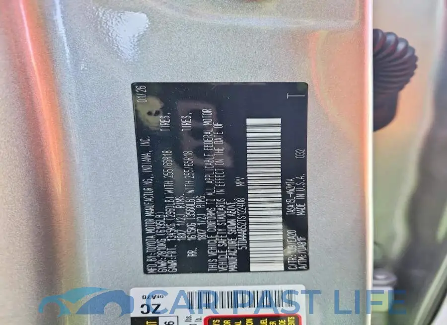 5TDAAAB52TS122408# 14