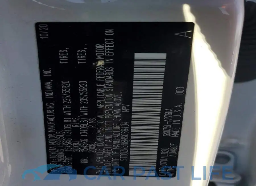 5TDDZRBH8MS068404# 13
