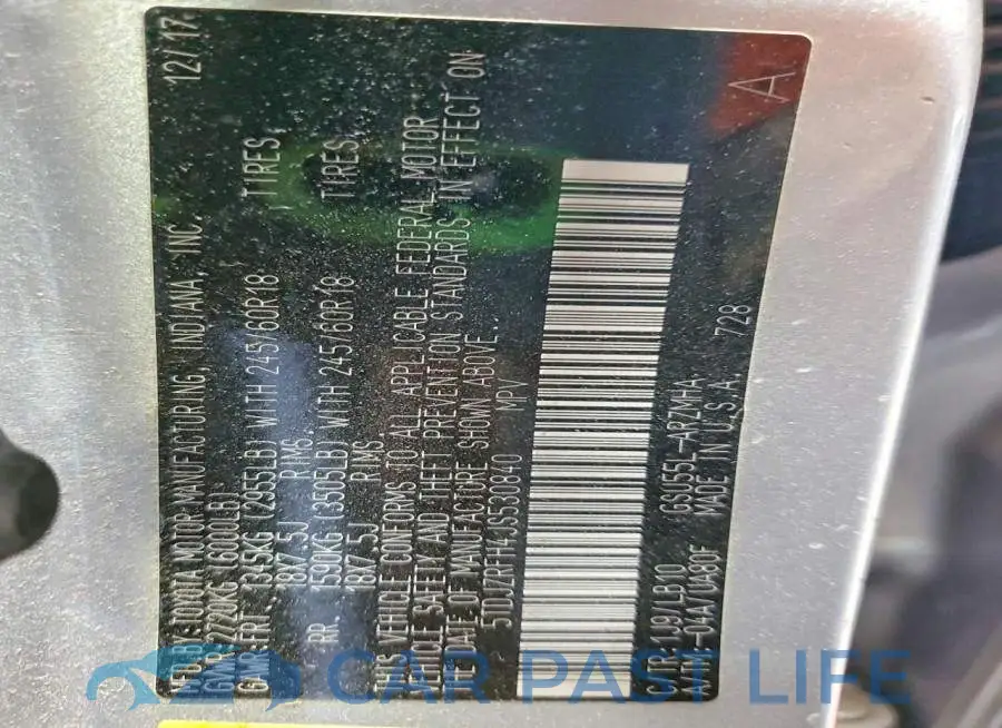 5TDJZRFH4JS530840# 14