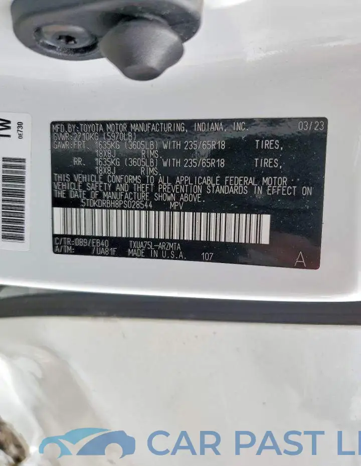 5TDKDRBH8PS028544# 13