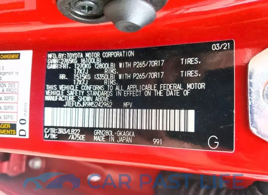 JTEFU5JR9M5242962# 14