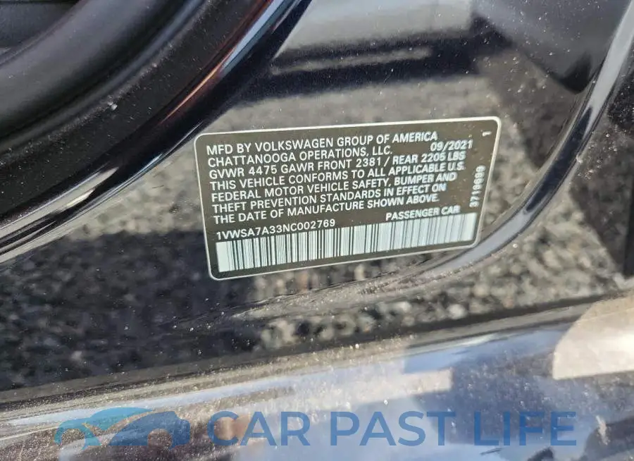 1VWSA7A33NC002769# 12