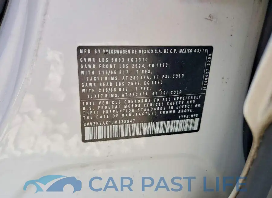 3VV2B7AX1JM138847# 13