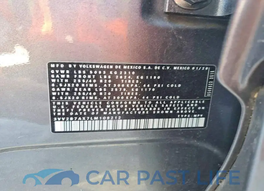 3VV2B7AX7LM109212# 13