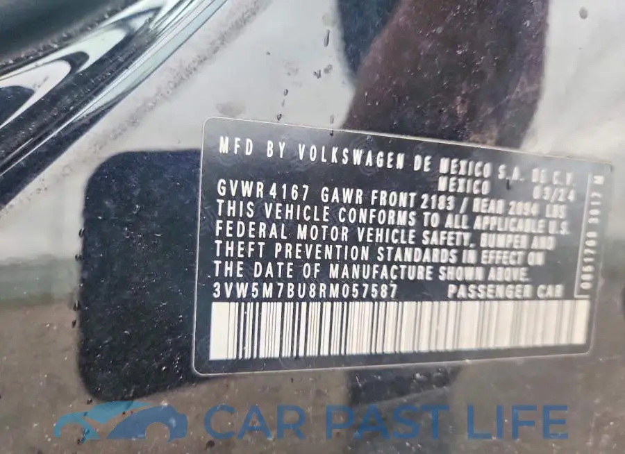 3VW5M7BU8RM057587# 13