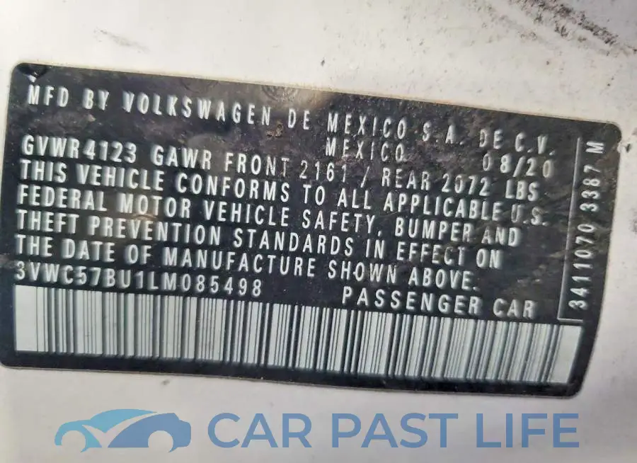 3VWC57BU1LM085498# 12