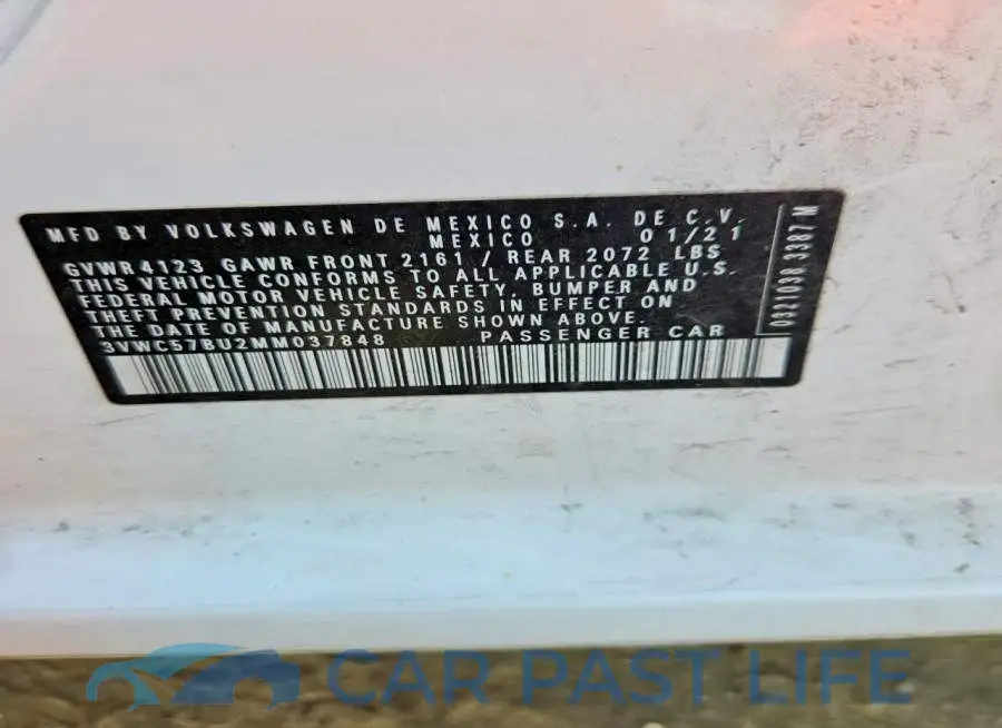 3VWC57BU2MM037848# 12