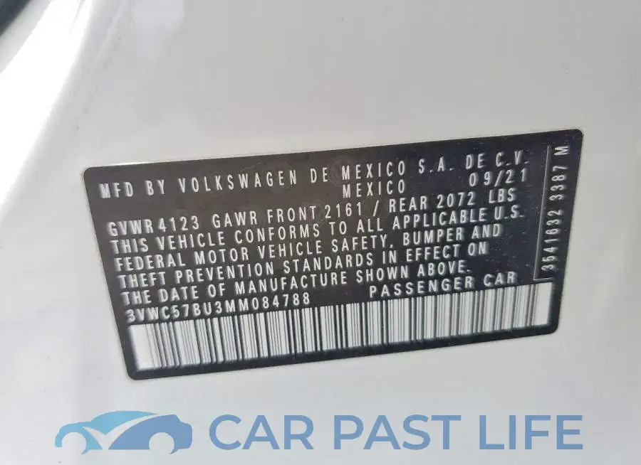3VWC57BU3MM084788# 12