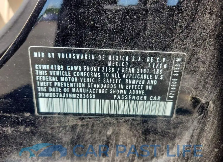 3VWDB7AJ1HM283669# 12