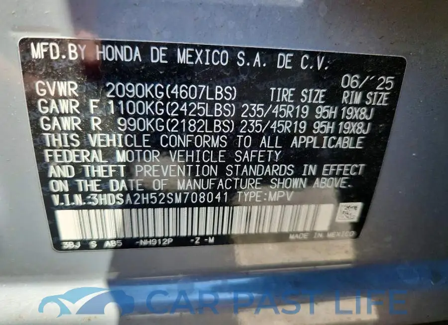 3HDSA2H52SM708041# 14