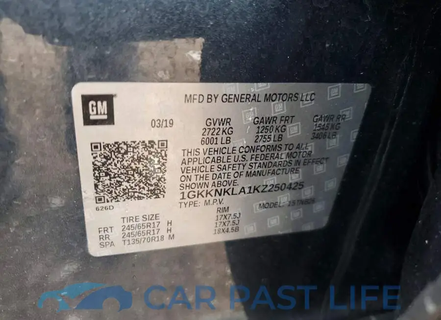 1GKKNKLA1KZ250425# 13
