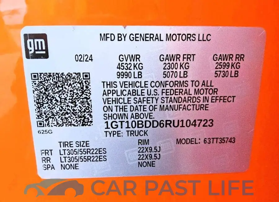 1GT10BDD6RU104723# 12