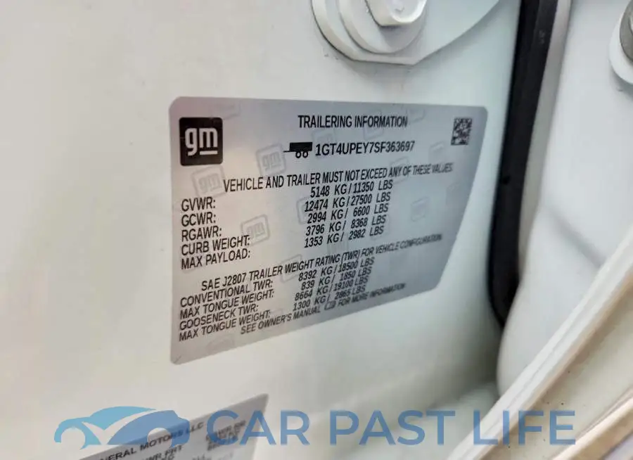 1GT4UPEY7SF363697# 12