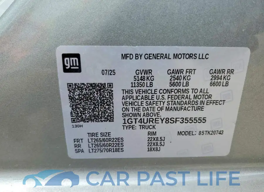 1GT4UREY8SF355555# 12