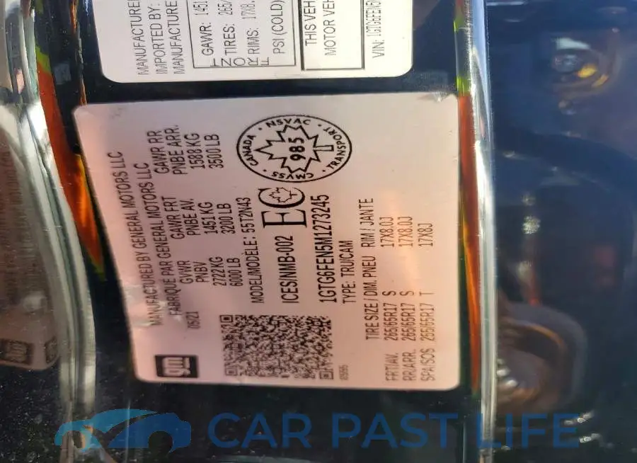 1GTG6FEN5M1273245# 12