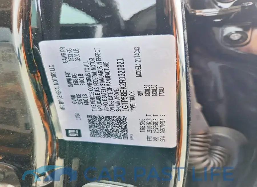 1GTP5BEK2R1320921# 13