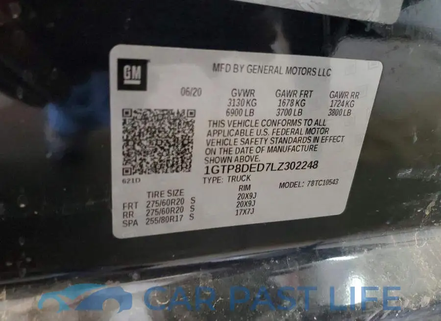 1GTP8DED7LZ302248# 12