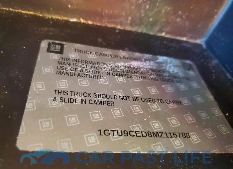 1GTU9CED8MZ115788# 12