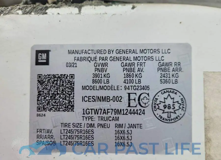 1GTW7AF79M1244424# 13