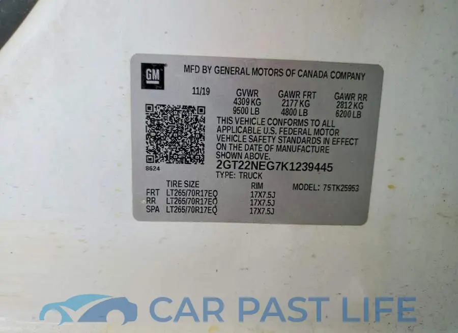2GT22NEG7K1239445# 12