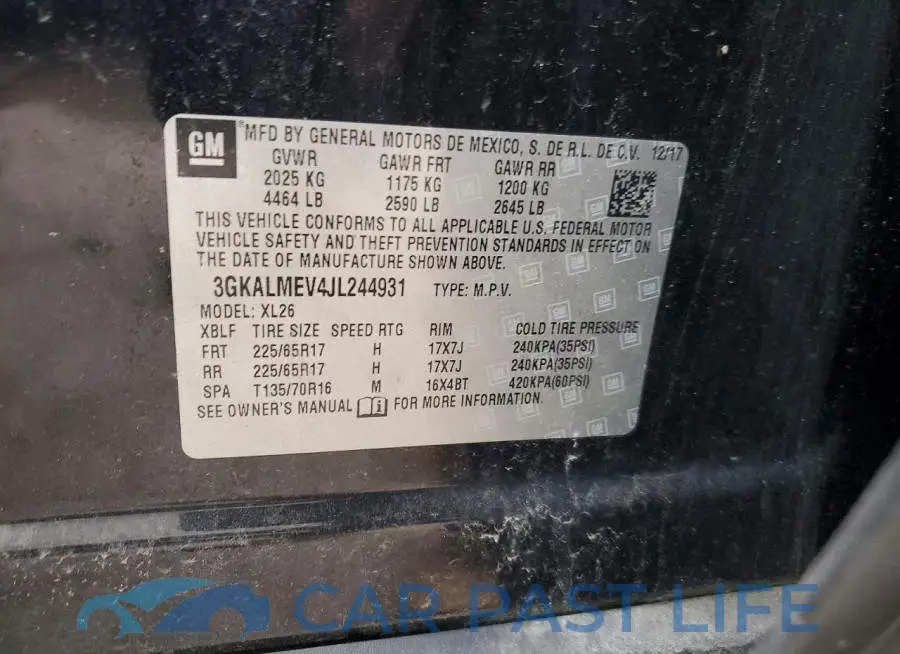 3GKALMEV4JL244931# 13
