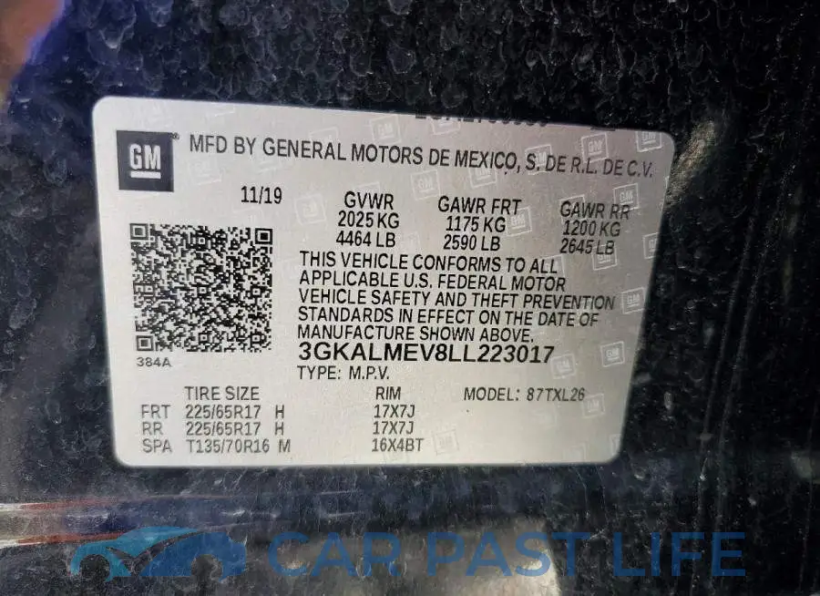 3GKALMEV8LL223017# 13