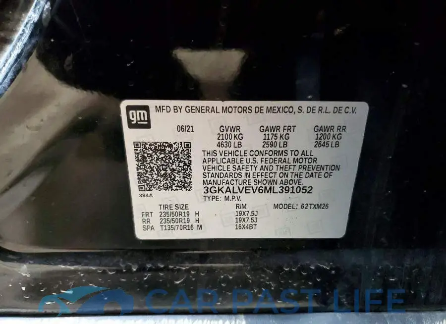 3GKALVEV6ML391052# 13