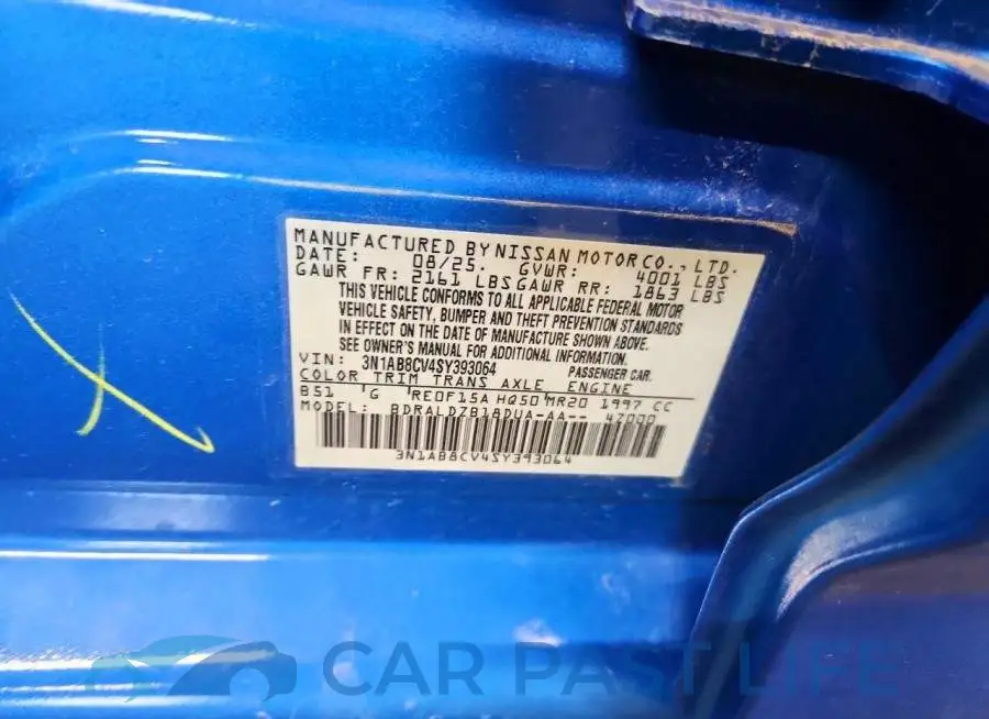 3N1AB8CV4SY393064# 12