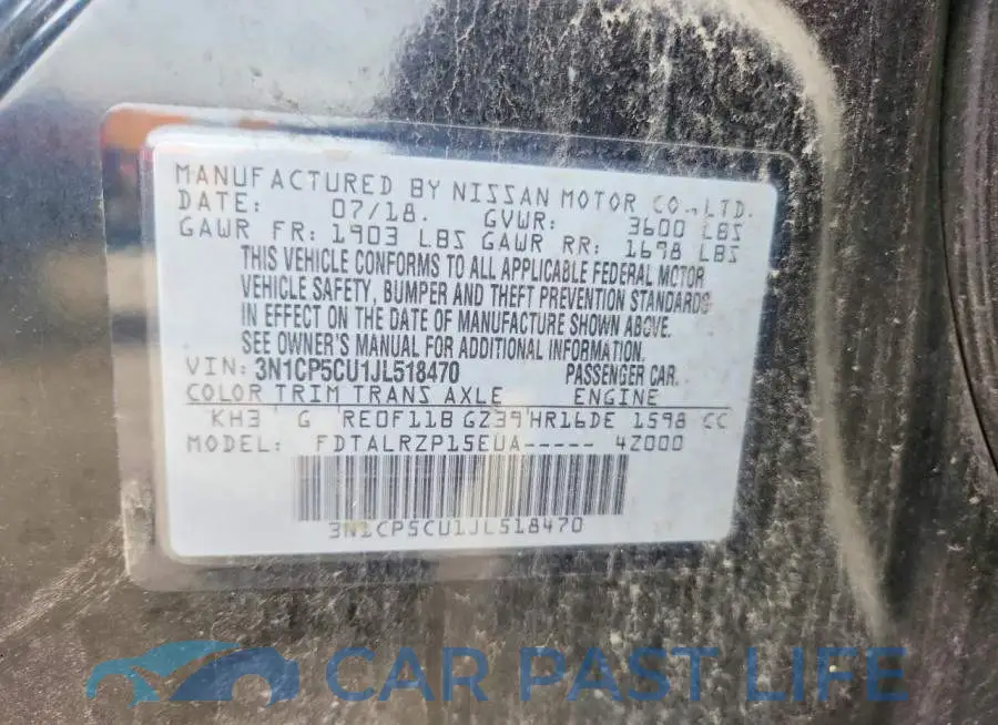 3N1CP5CU1JL518470# 12