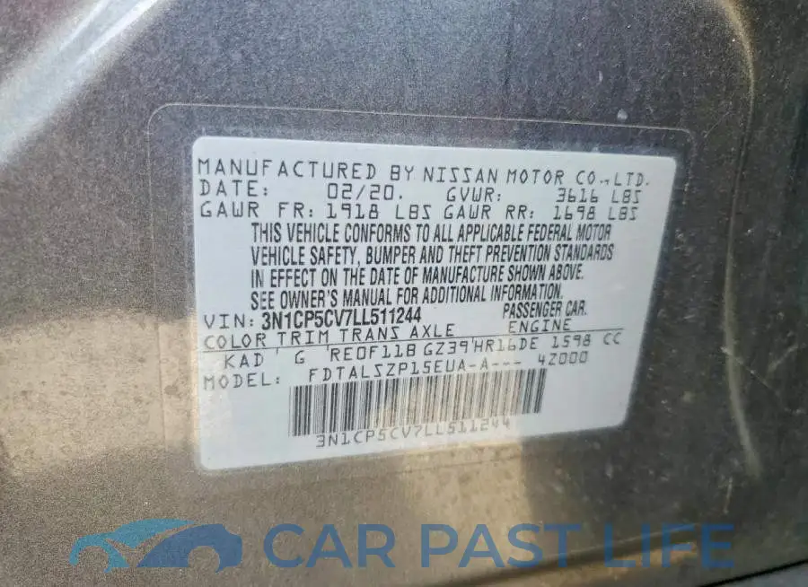3N1CP5CV7LL511244# 12